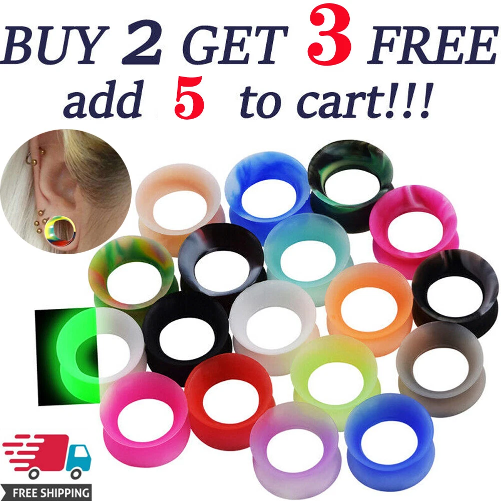 Silicone gauge plugs clearance