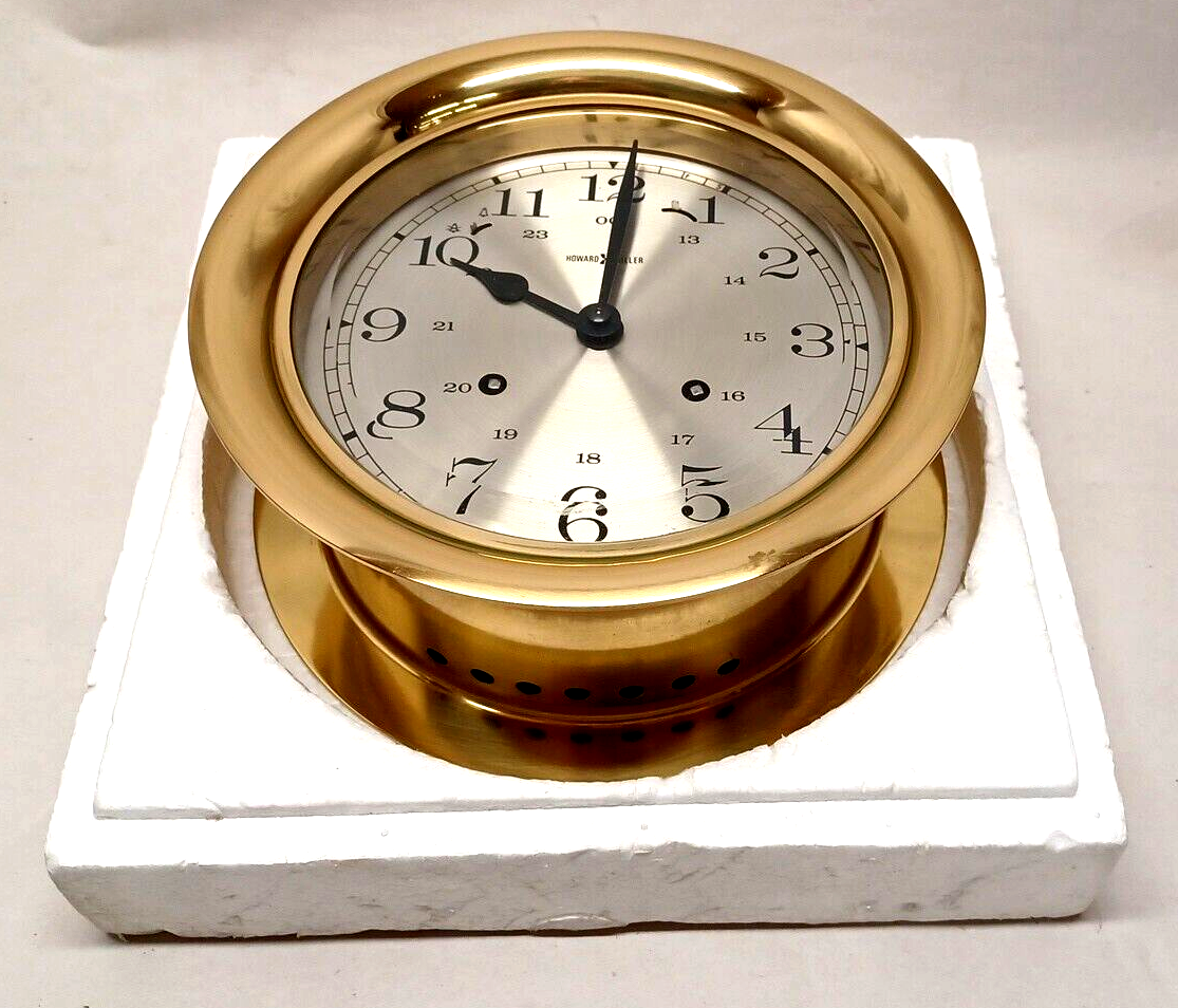 Clean Howard Miller WindUp Brass Ships Bell ClockParts or RepairSOLD AS IS eBay
