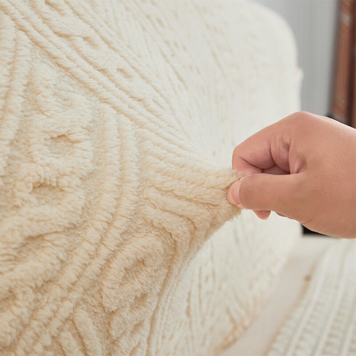 Plush Stretch Bed Headboard Cover Bed Head Slipcover Soft Backrest Protector - Picture 8 of 19