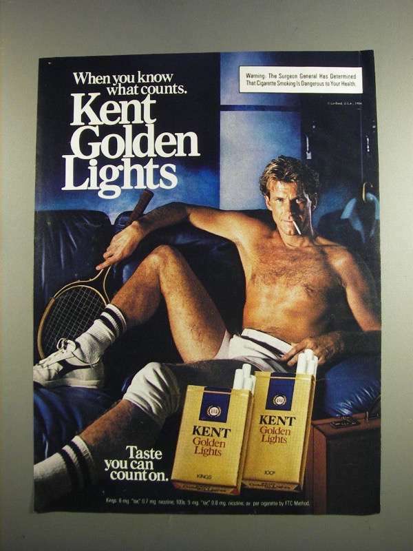 kent golden light 100 cigarettes 1984 Kent Golden Lights Cigarettes Ad