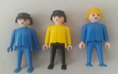 vintage playmobil figures x3 
