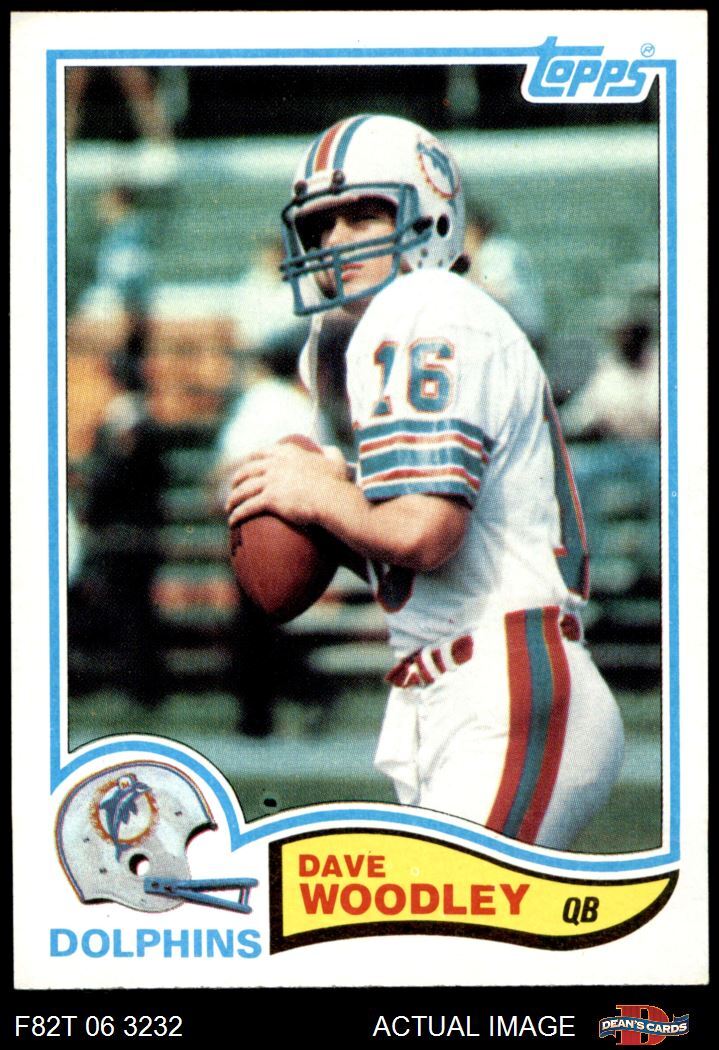 1982 Topps 140 David Woodley Dolphins LSU 7 NM eBay