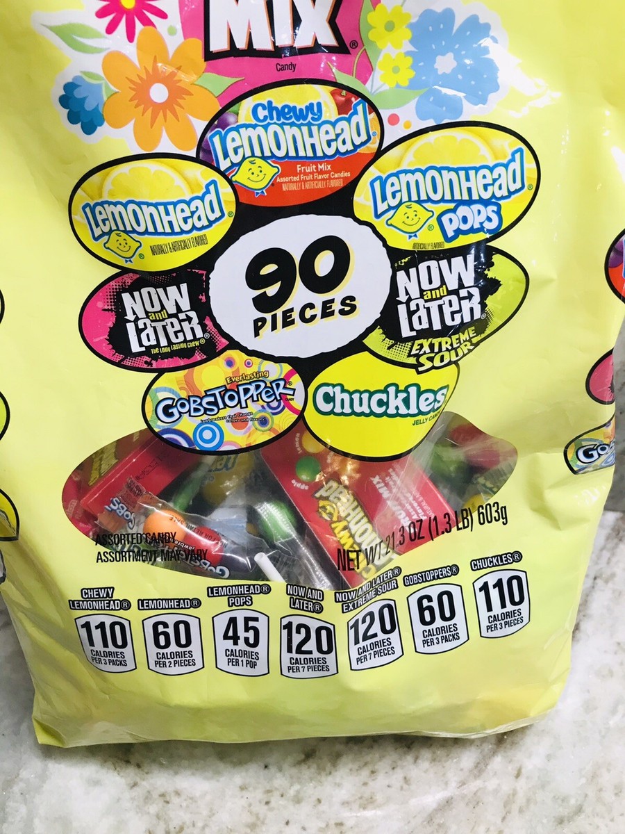 Kiddie Mix Spring Candy 90 Pc-Now/Later Extreme Sour:21.3oz Kiddie Mix Spring Candy 90 Pc-Now/Later Extreme Sour:21.3oz