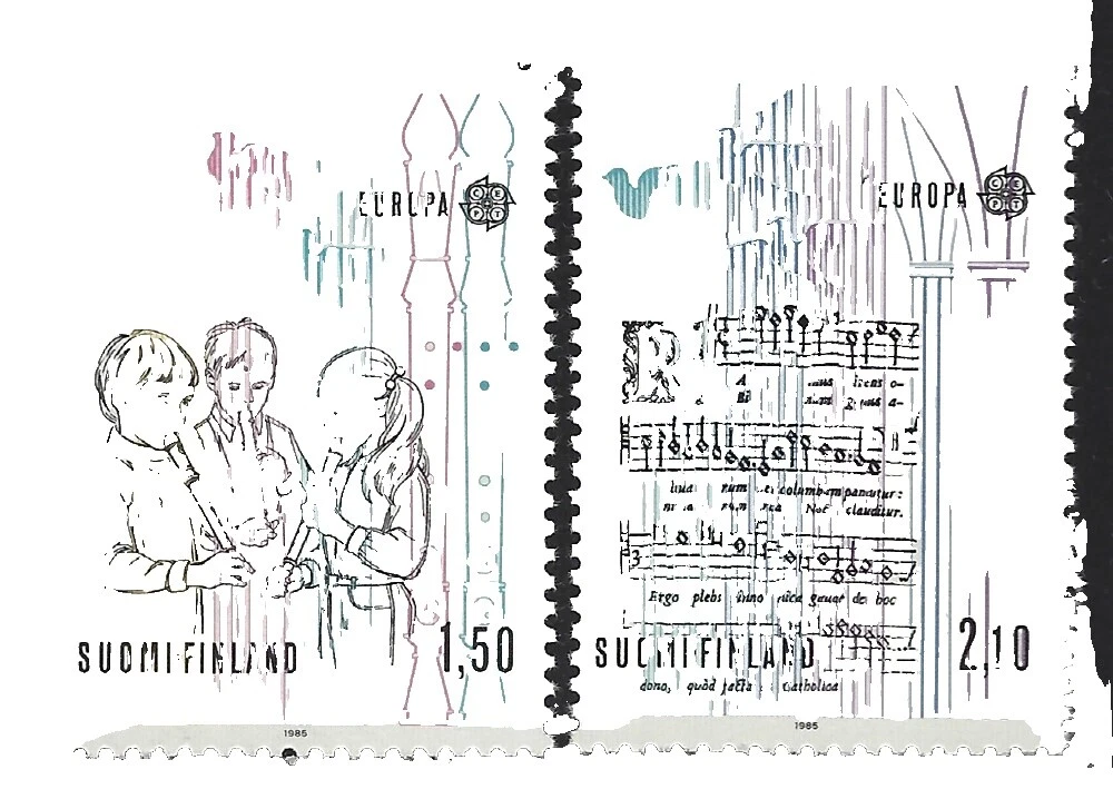 Estampillas finlandés Música, músicos