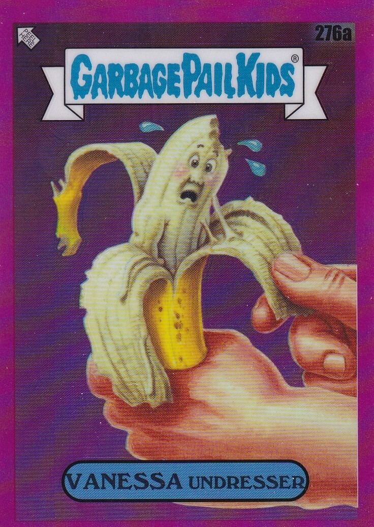 VANESSA UNDRESSER TOPPS CHROME GARBAGE PAIL KIDS OS7 MAGENTA REFRACTOR 276A 2024