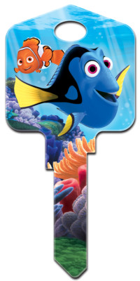 Disney / Pixar Finding Dory House Key Blank Schlage SC1