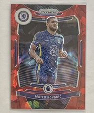 Mateo Kovacic 2021-22 Prizm Premier League Red Cracked Ice #247 Chelsea Soccer