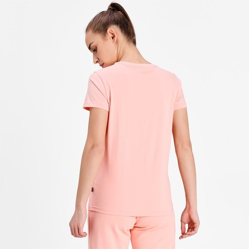 PUMA Damen ESS+ Metallic Logo Tee / Kurzarm T-Shirt Sportshirt Trainingsshirt - Picture 20 of 26