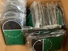 Lot of 45 basketball card display stands w/ 45 toploaders - new & sealed - MVP