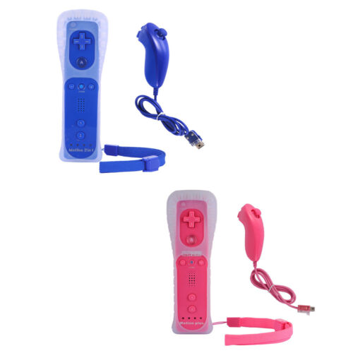 2 Pack Built in Motion Plus Remote Gesture Controller + Nunchuck For Wii & Wii U - Picture 112 of 117