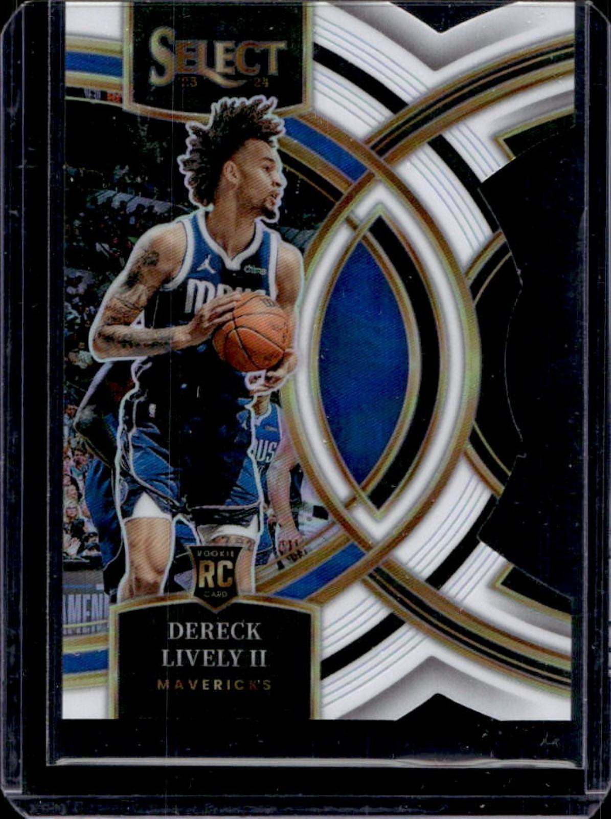 2023-24 Select Dereck Lively II RC White Prizm Die Cut Premier Level #12/149