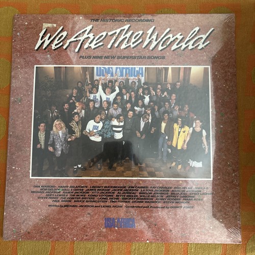 USA For Africa We Are The World Original Still Sealed US Vinyl