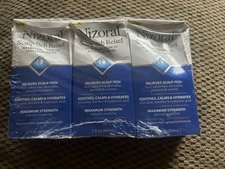 3 Pack - Nizoral Scalp Itch Relief Anti-Itch Liquid, 2 fl oz Exp 4/27