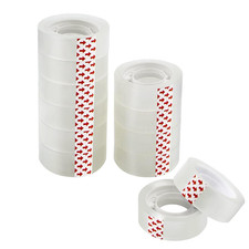 12 Transparent Ruban Adhésif, Tape Rouleau Pour Fourniture Bureau, Maison, École