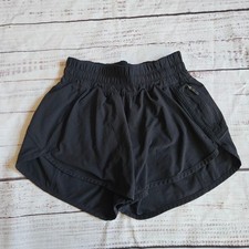 Lululemon Tracker Short Black Active Shorts Womens 2