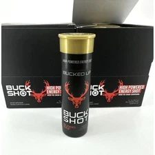Bucked Up Buck Shot Energy Drink Blood Raz 2 - 12 Packs 12ct ea Boxes BB 09/2025