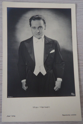 Foto-Autogrammkarte Opernsänger Schauspieler Max Hansen um/ab 1930 (125582)