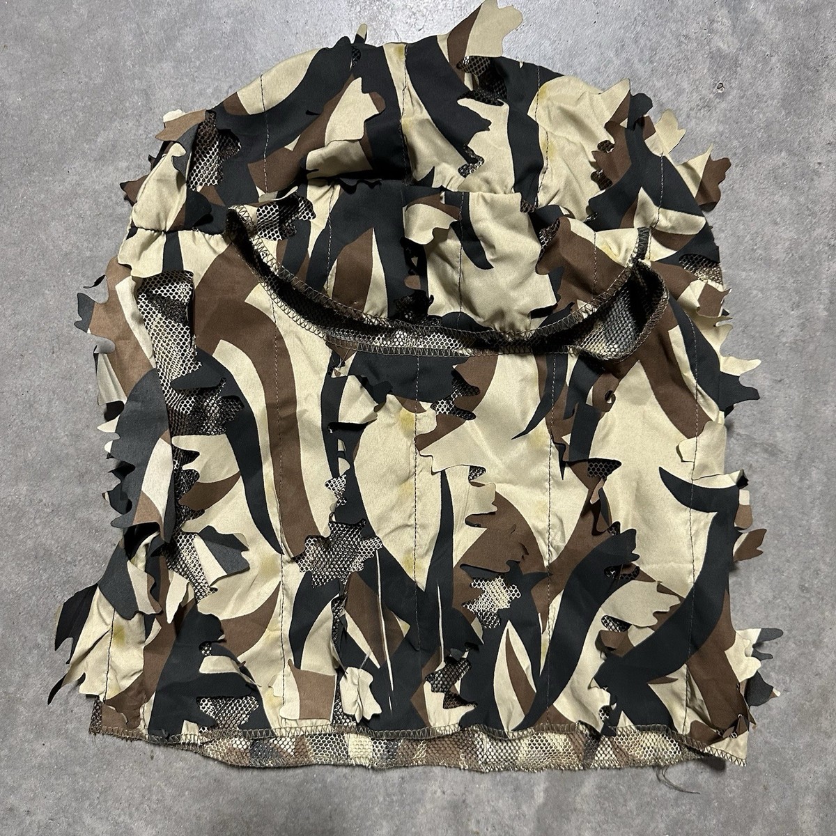 Asat Camouflage Leafy Headnet Camo Hunting Ghillie Mask One Size