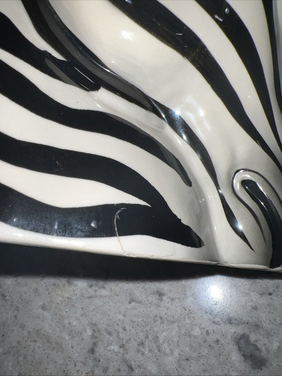 【希少】haed vases ヘッドベース Vintage Fitz & Floyd Zebra Head Vase 9
