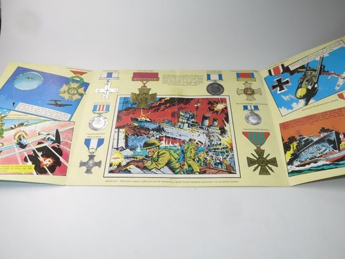 VINTAGE MILITARIA For Valour Military Medal Stickers Warlord Comic 1979 - Picture 2 of 3