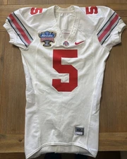 Taurian Washington game worn Sugar Bowl Football jersey Ohio State Buckeyes