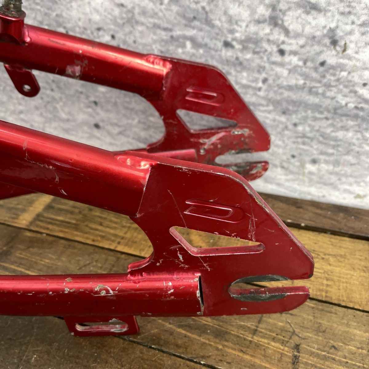 Cadre BMX Vintage Dyno NFX Acier Rouge - Taille 20 Pouces, Occasion, Style Mid School / Old School