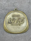 Vtg Enjoy Coca-Cola Keychain Metal Soda Pop Key Ring Advertising Collectible