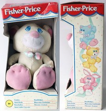 Rare Vintage 1995 Fisher Price Cozies Cream Waffle Bear Plush Toy New 
