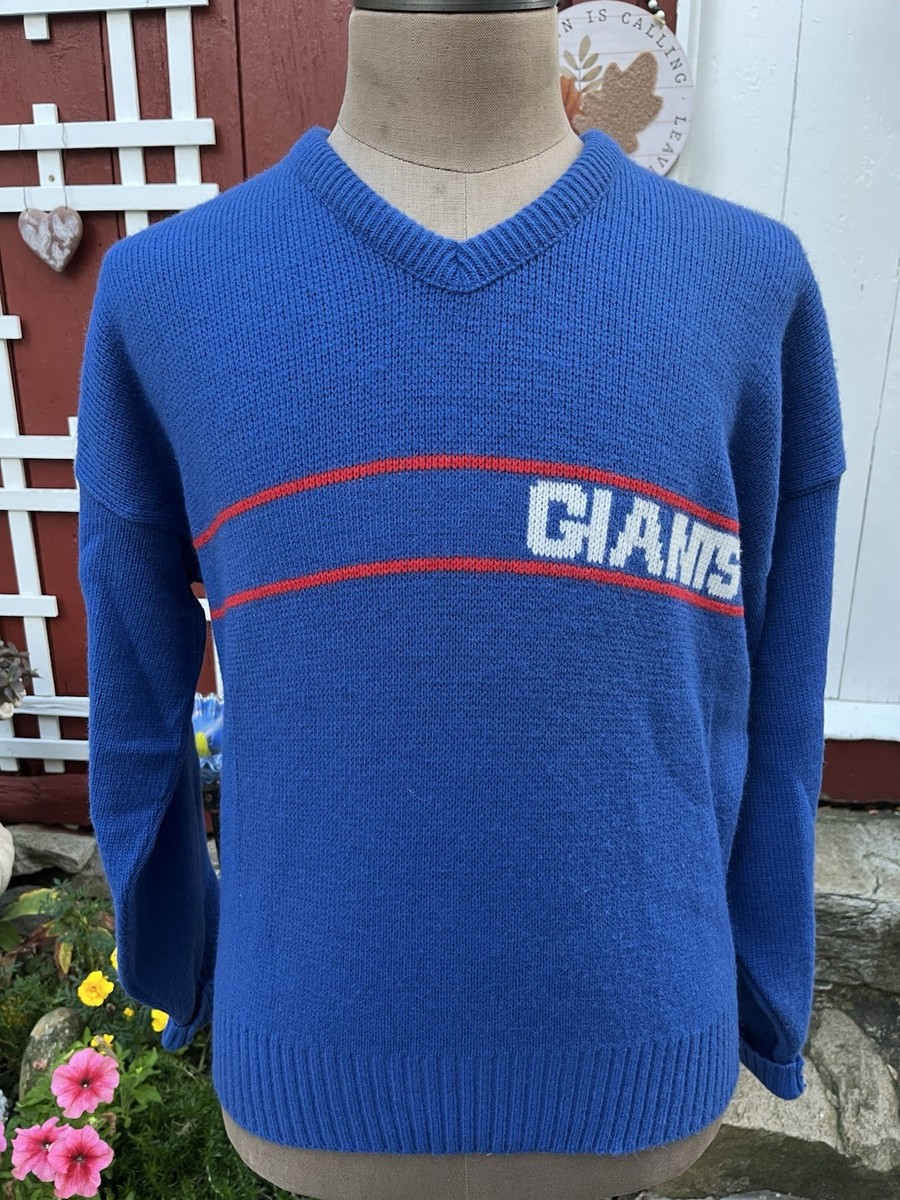 Vintage New York Giants Cliff Engle Sweater Size XL Made In USA