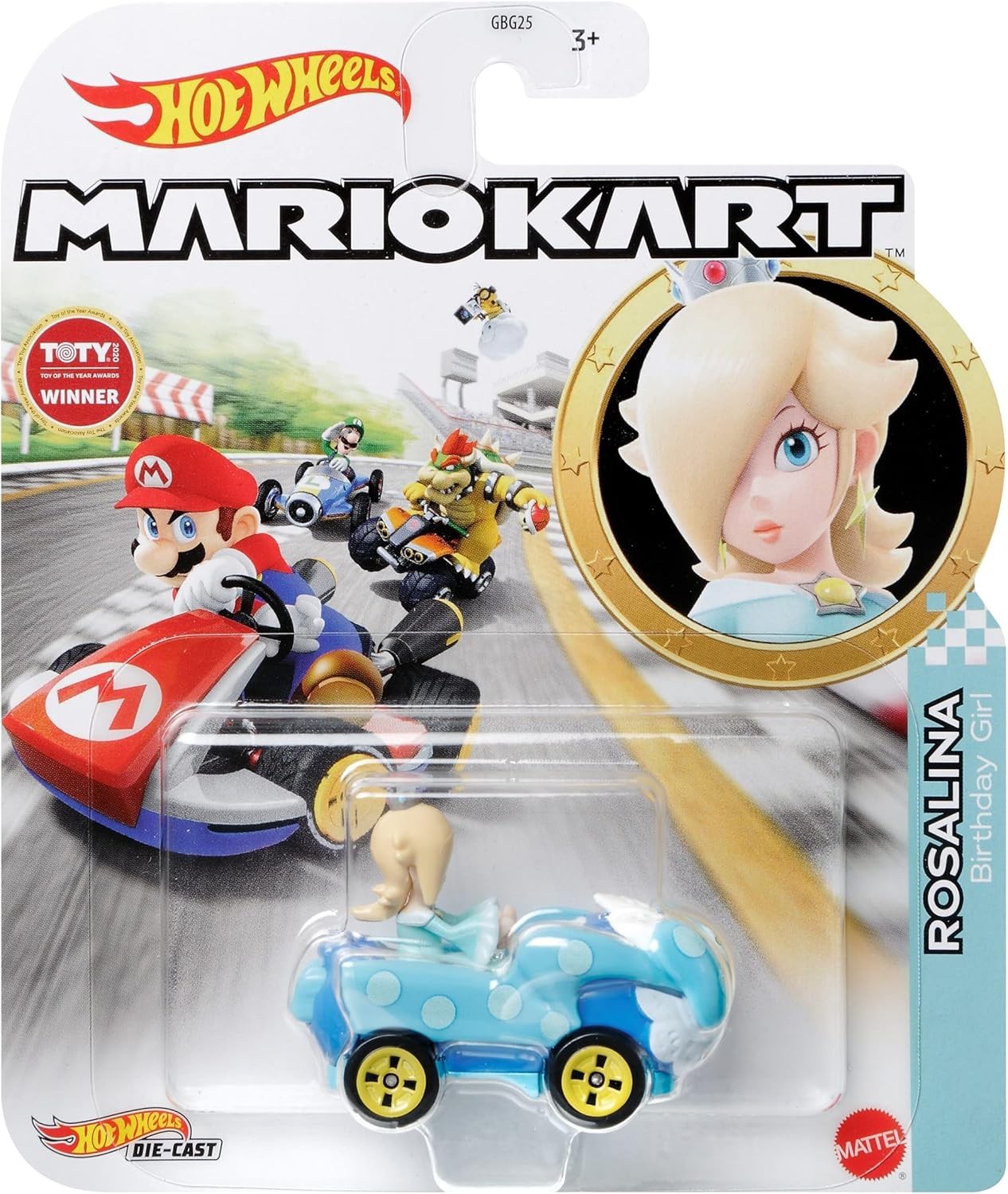 Hot Wheels Mario Kart DieCast Modell ROSALINA Auto 5cm Mastab 164 HDB32 5190₽