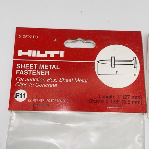 Hilti F11 Blechverschluss (40 Stück) 1" lang - Bild 2 von 4