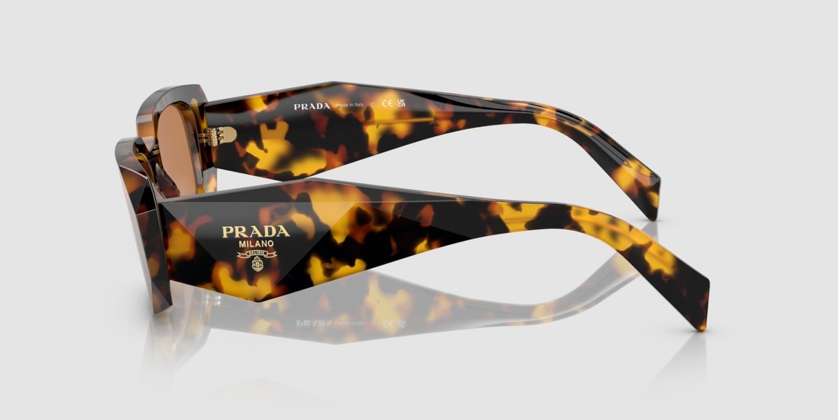 PRADA PR 17WSF VAU2Z1 Honey Tortoise Dark Brown 51 mm 