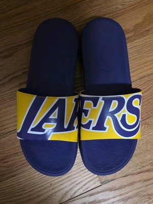Nike Benassi Solarsoft NBA Los Angeles Lakers Slides Size 11