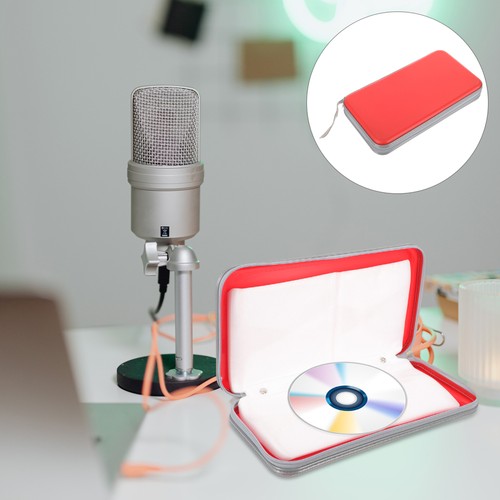 CD Storage Boxes with Lids Travel Disk Holder Carrying Case - 第 5/12 張圖片