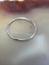 925 Sterling Silver Plain Ring Sz 6 20BB