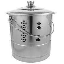 Stainless Steel Burning Paper Bucket Garden Rubbish Burner Sacrifice Buckets
