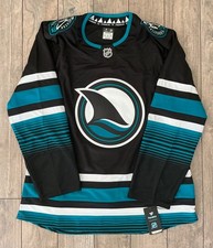 AUTHENTIC FANATICS PREMIUM SAN JOSE SHARKS ALTERNATE CALI FIN HOCKEY JERSEY 54