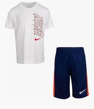 Nike Little Boys Dri-Fit Graphic Tee  Shorts 2pc Set, Size 4