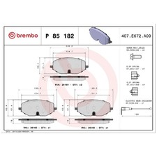Satz Bremsbeläge Bremsklötze vorne für VW Caddy 5 SBA SBB Golf CD1 CG5 | 7781