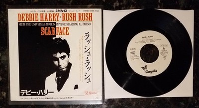 Debbie Harry Blondie RARE 1984 7'' 45 Rush Rush JAPAN PROMO Chrysalis WWS-17424