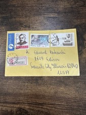 Poland 1981 Registered Cover to USA UN Aviation Warsaw to Illinois