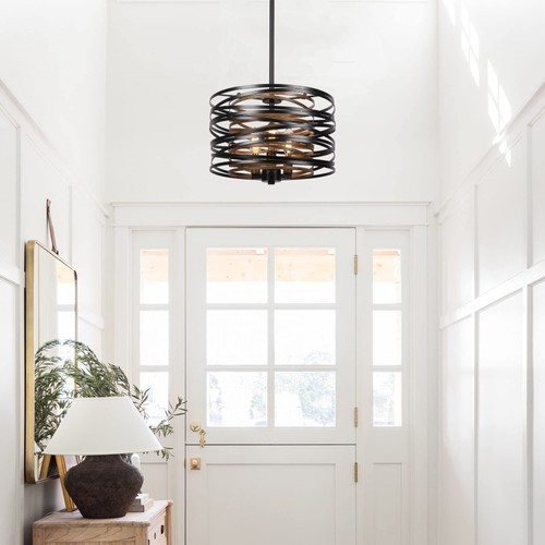 12.6'' Farmhouse Chandeliers for Dining Room, 3-Light Industrial Metal Hangin... - Picture 5 of 8