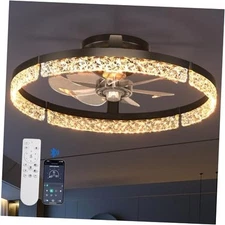  Ceiling Fans with Lights and Remote, 20'' Low Profile Ceiling Fans, 3000 