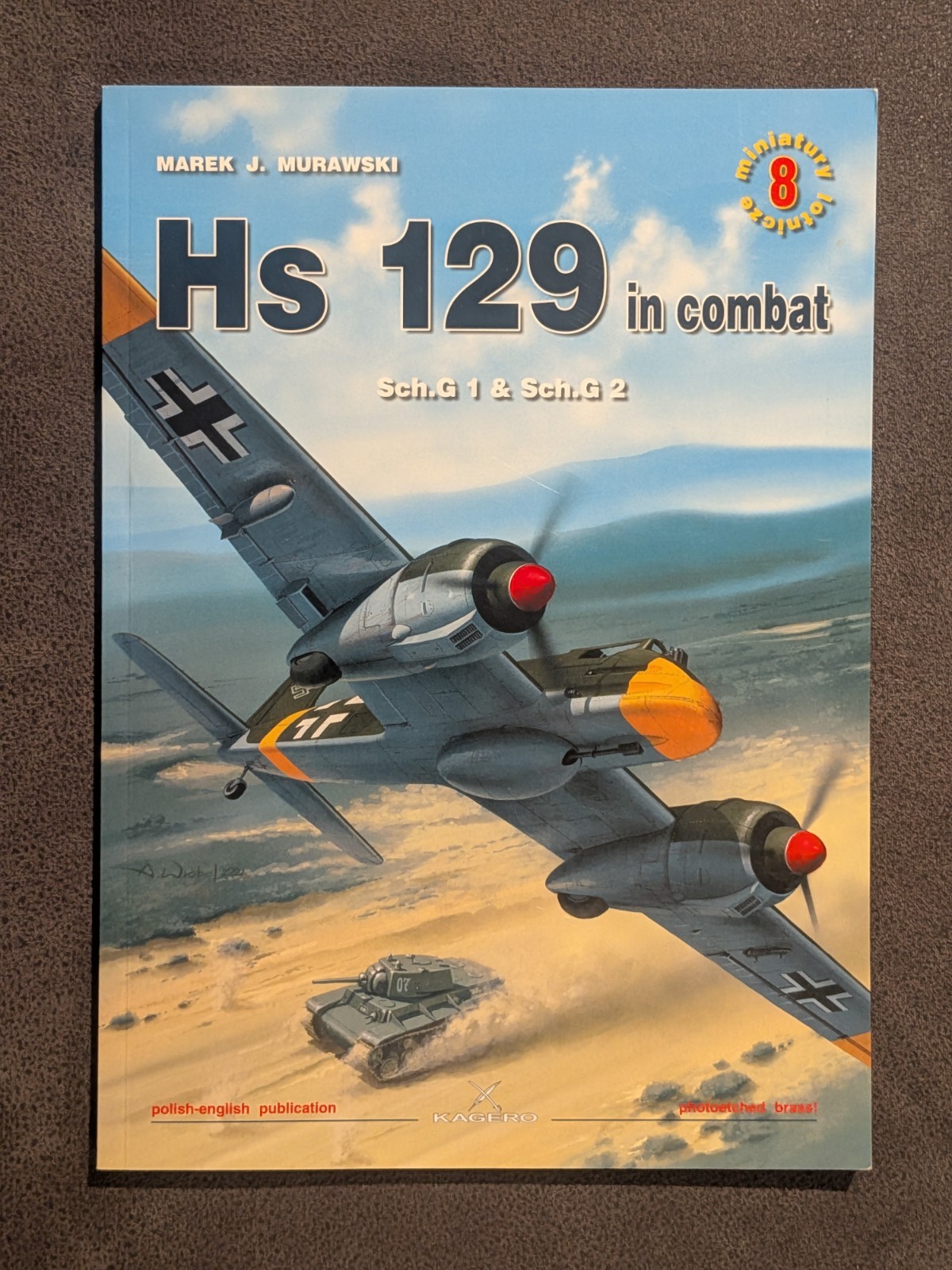 HS 129 in Combat Sch.G 1 & 2 Kagero C/W Photo Etched Brass Henschel Hs129 Book