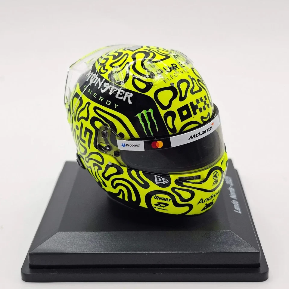 Lando Norris Helmet Winning British Grand Prix and Monaco Grand Prix 2025 in 1/5 - Image 4 of 4