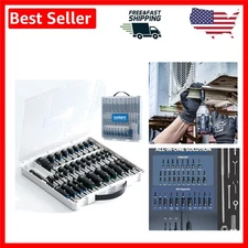 Impact Driver Bit Set - 34 pcs Includes Deep Nut Drivers & Extensions
