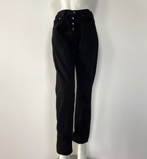 Vintage 1999 Nineties LEVIS 501 Ultra BLACK Straight Leg Jeans Button Fly W 30
