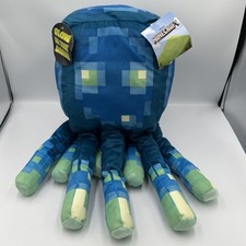 Minecraft Earth Glow Squid Plush 19 Inch Pillow Glow In The Dark Plush Mojang