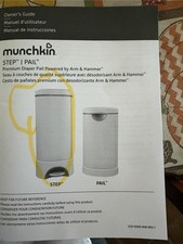 Munchkin STEP Diaper Pail, Powered by Arm Hammer with 3 extra refill rings