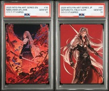 PSA 10 Consequive Numbers MTG FF Sephiroth Art Card Foil Stamp Signed